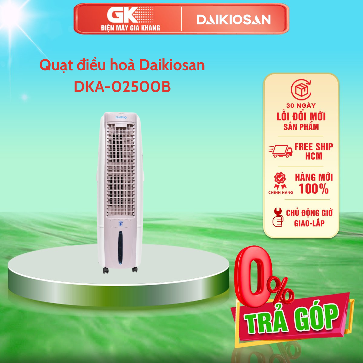 Dka-02500b quạt điều hoà daikiosan dka-02500b - giao toàn quốc - freeship hcm