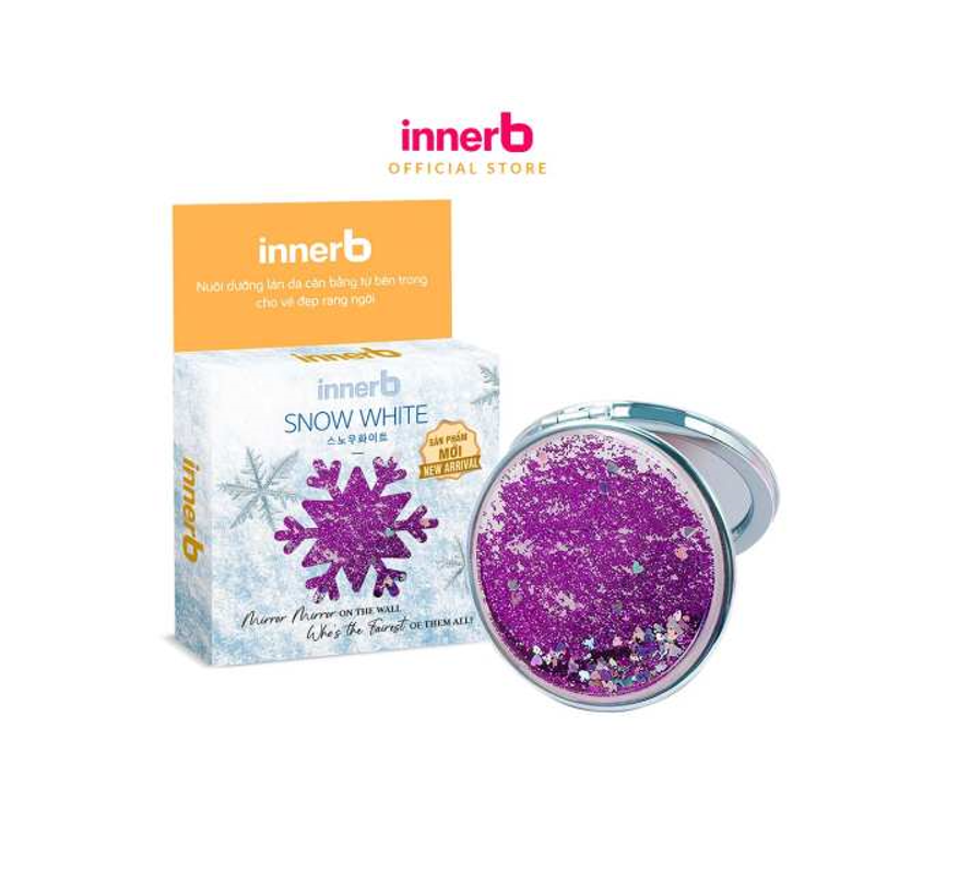 Gương Trang Điểm bỏ túi tiện dụng - gương đẹp - hợp thời trang - Gương Innerb Snow White (Màu ngẫu nhiên) gương bỏ túi