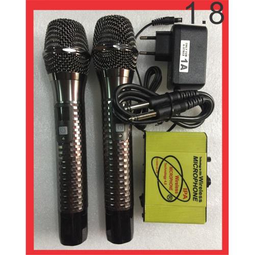 [HCM]Micro Karaoke Không dây IPA 1.8 Phù Hợp Với Gia Đình và Nhà hàng Karaoke Bắt Sóng xa 40-50m Setup Được 100 Tần Số Khác Nhau Sản Xuất Tại Việt Nam.