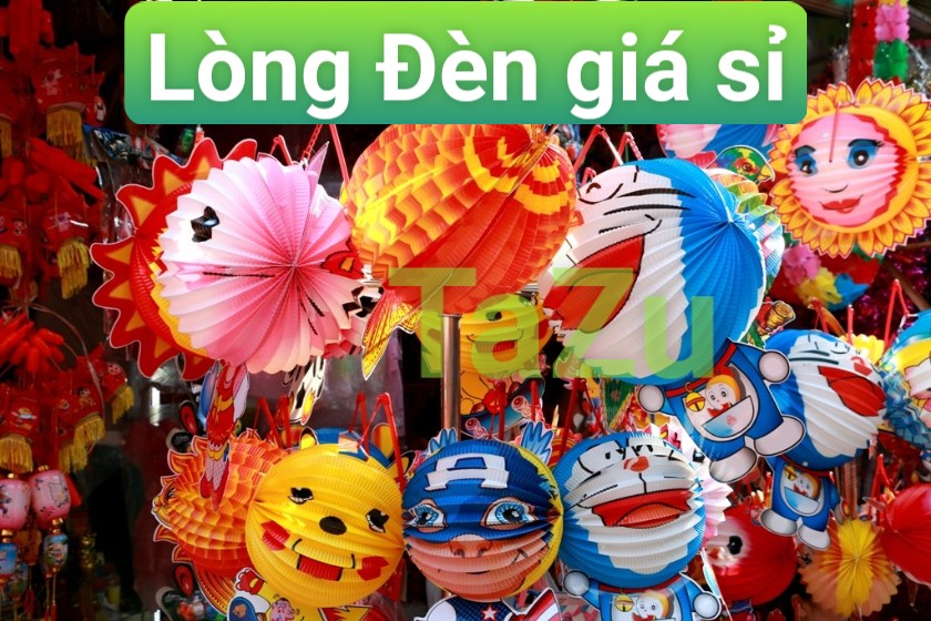Lồng đèn giấy hình trụ. Lồng đèn giấy xếp