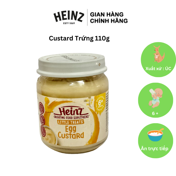 Lọ Dinh Dưỡng Vị Trứng Sữa HEINZ 110g (Bé 6 tháng tuổi) (Date T10/2024)