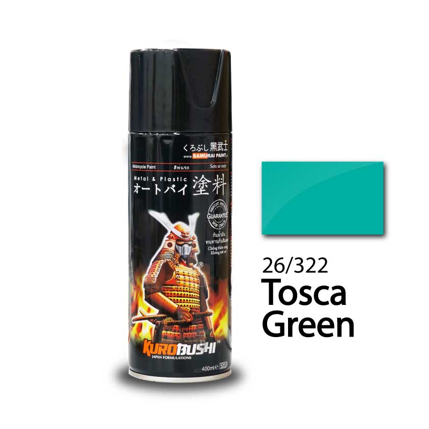 Sơn xịt samurai màu xanh tosca - 322 400ml