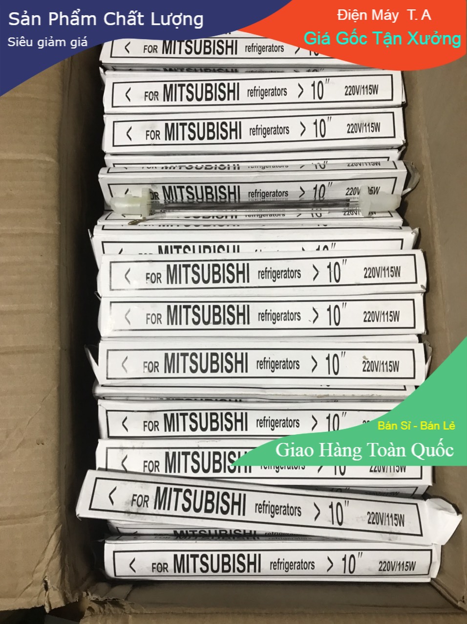 Bóng Sấy Tủ Lạnh Các Hãng Loại 10" 220V/115W -25,5cm