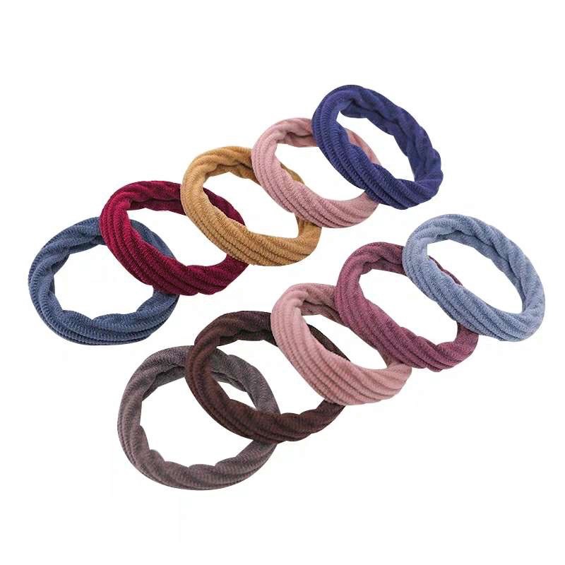10 sợi dây thun buộc tóc đơn giản phong cách Hàn Quốc cho nữ