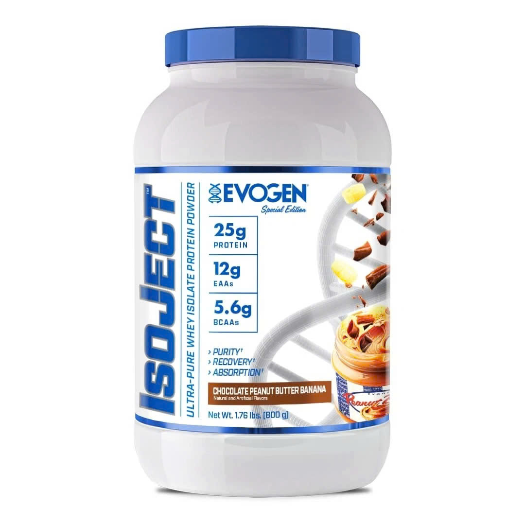 Evogen Isoject Whey Protein Isolate 800g (1.76Lbs) - Genuine Product from the Usa