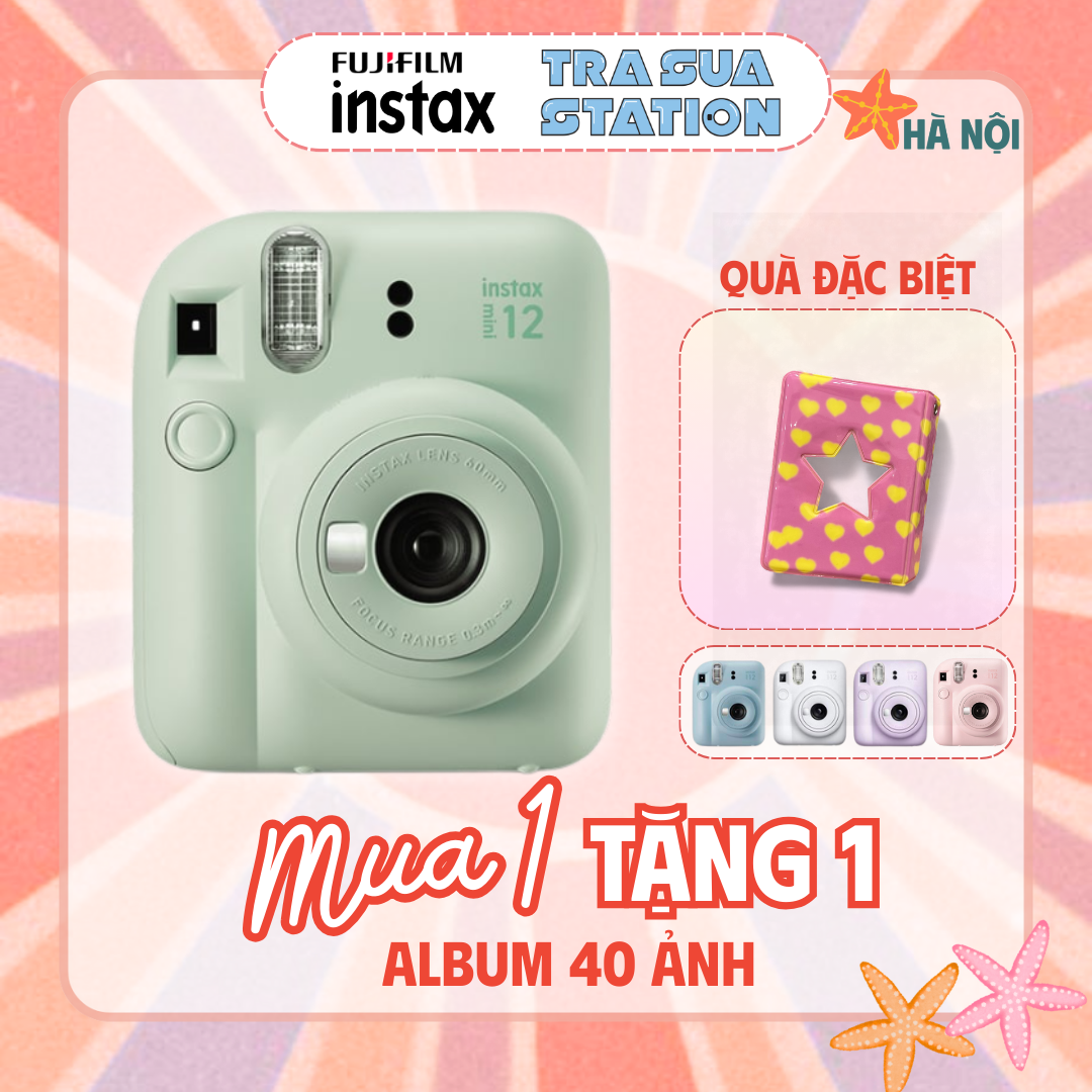   HN  INSTAX MINI 12 - Máy ảnh lấy ngay Fujifilm - Chính hãng Bảo hành 1 năm 