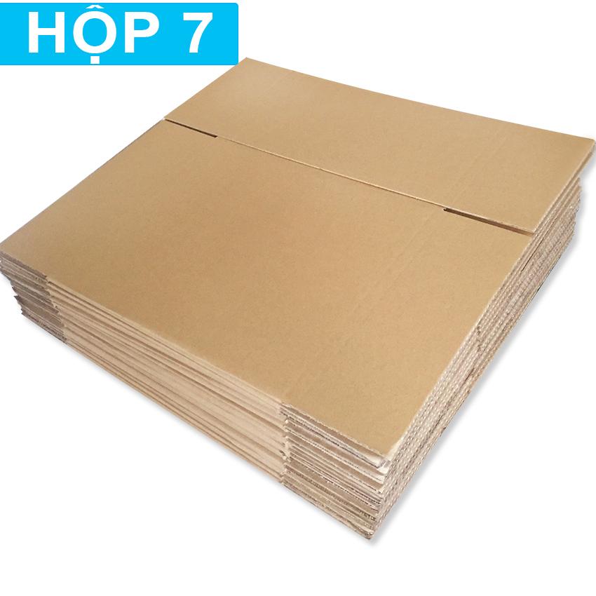 [HCM]Bộ 10 hộp giấy carton size 7 Vàng 1010 (35 x 25 x 20cm)