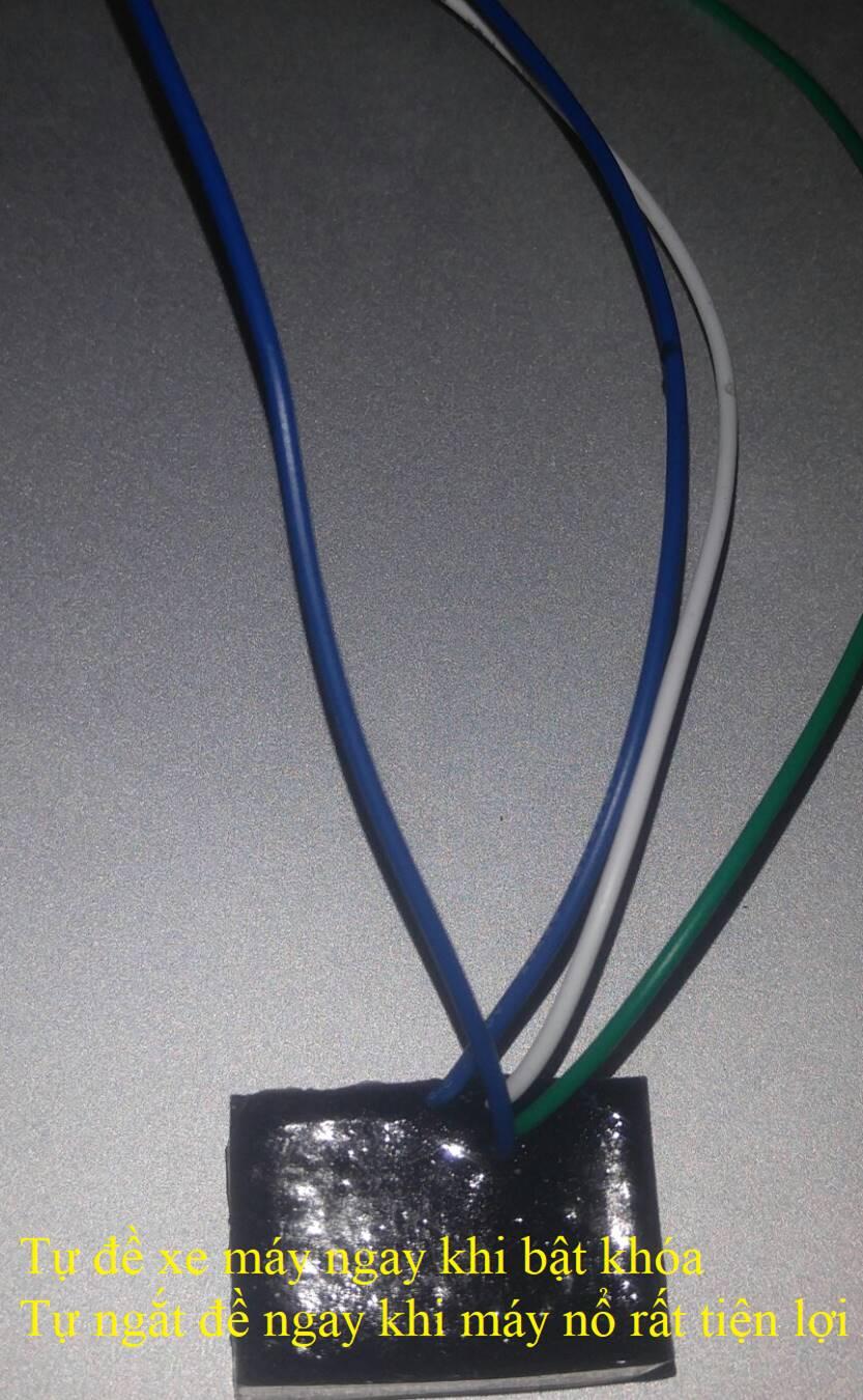 Phụ kiện tự đề xe máy, gắn thay thế nút đề dành cho xe đang có chức năng đề hoạt động tốt
Công dụng của sản phẩm giúp xe tự đề nổ máy mà không cần nhấn nút đề