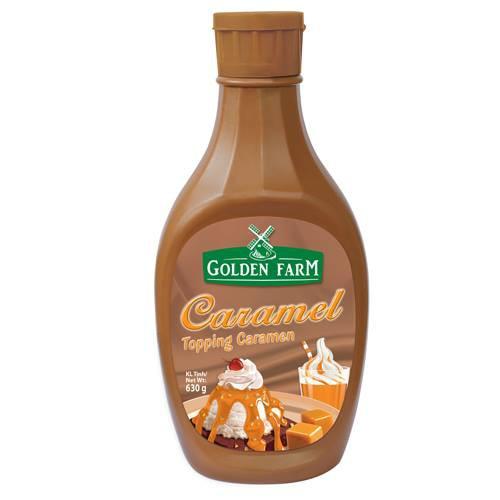 Sốt Topping Caramel Golden Farm pha trà sữa, làm kem, làm bánh