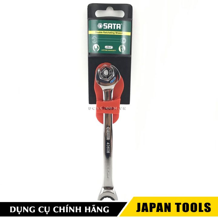 Cờ lê tự động 2 đầu vòng miệng 12mm sata 43608 | japan tools