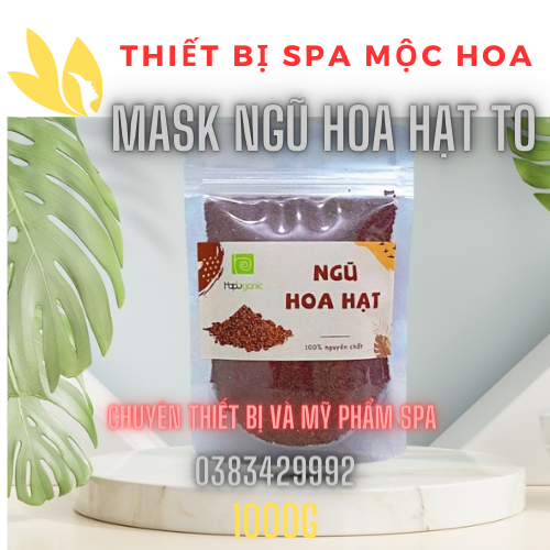 1000g Mặt nạ ngũ hoa hạt Handmade Trắng da Giảm mụn