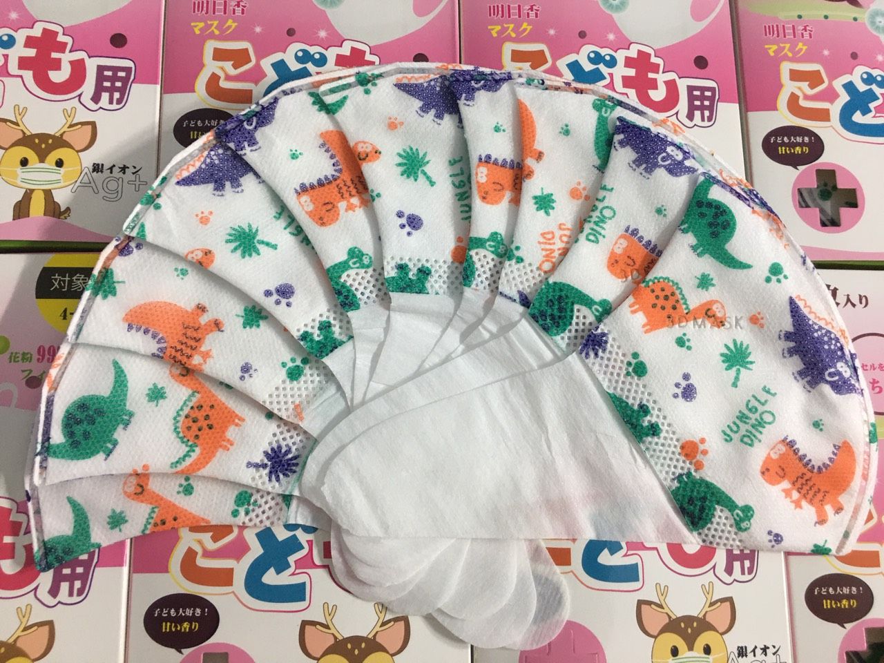 [HCM]hộp 50 cái Khẩu trang 3D EM BÉ  trên 5 tuổi họa tiết kháng khuẩn