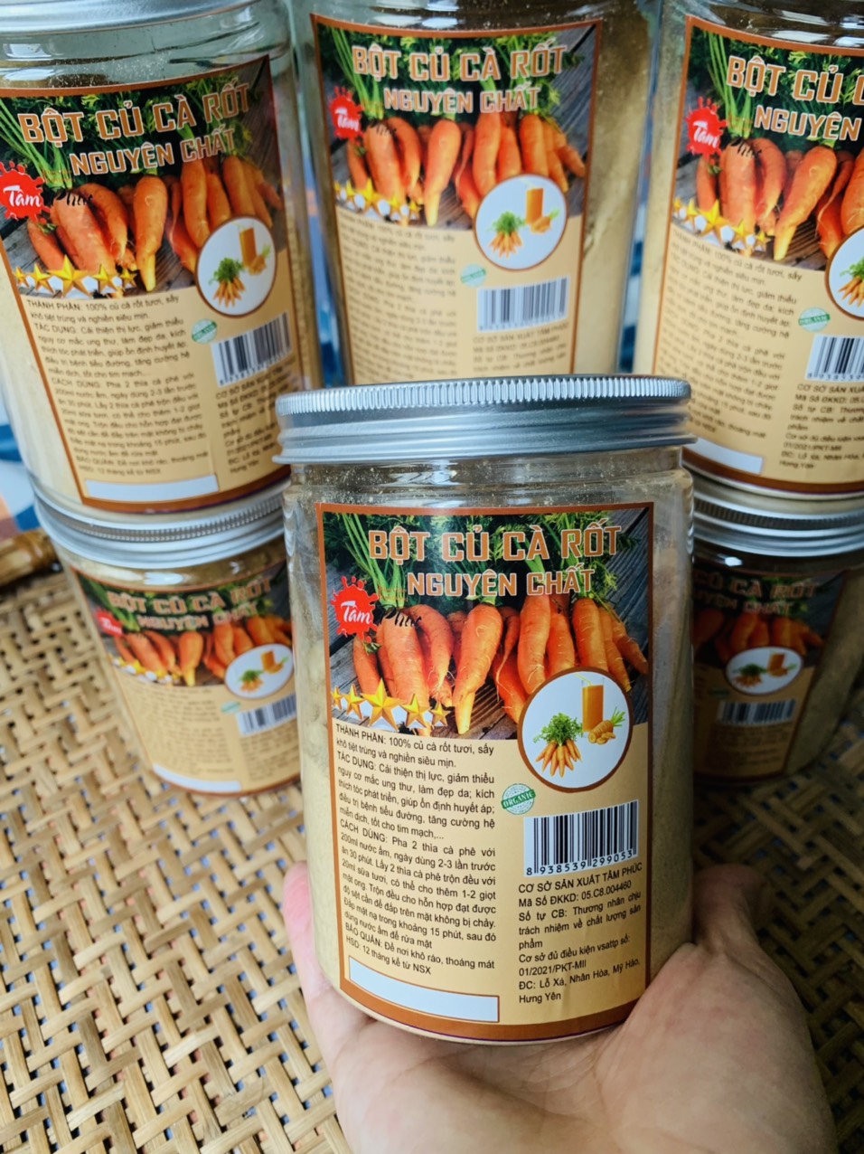 Bột cà rốt sấy lạnh nguyên chất (hộp 500g), bột rau củ sấy lạnh, bột ăn dặm cho bé, bột làm bánh, tạo màu, thơm ngon, bổ dưỡng HN Giá 129,000 Đồng*Miễn phí vận chuyển