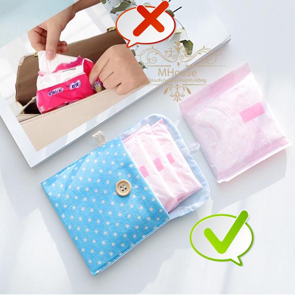 Túi Đựng Băng Vệ Sinh Kín Đáo Túi Vải Đựng Đồ Cá NhânTúi Xách Vải Túi Du LịchTúi Xách Nữ Công Sở Ví Cầm Tay Túi Mini