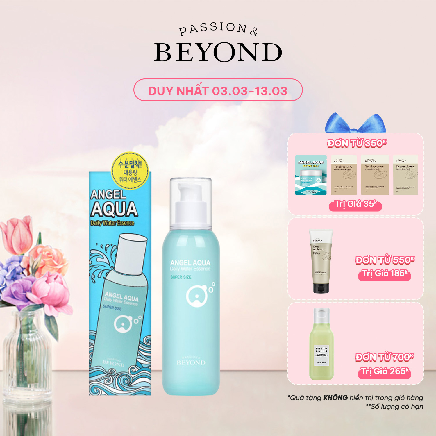 Tinh chất dưỡng ẩm Beyond Angel Aqua Daily Water Essence 180ml