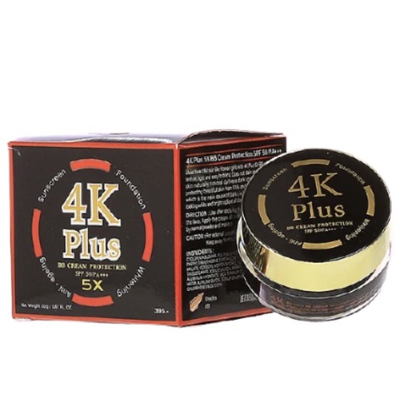 [HCM]Kem Nền Chống Nắng Dưỡng Da Mặt 4K Plus 5X BB Cream Thái Lan Chính Hãng