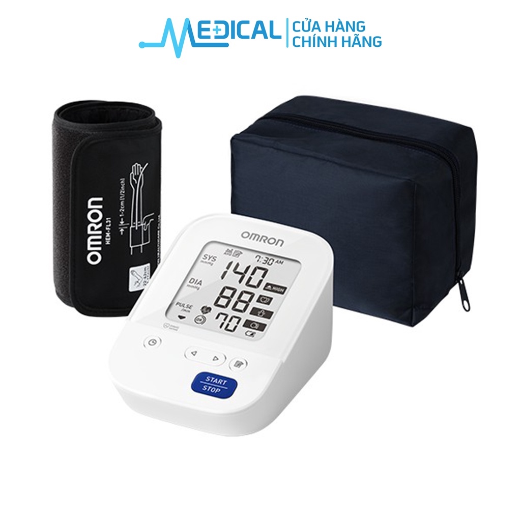 ❣❈⊕ Máy đo huyết áp bắp tay tự động OMRON HEM-7156 vòng bít xoay 360