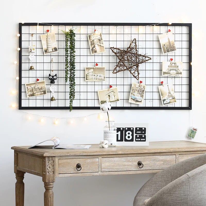 Khung lưới siêu dày - khung lưới ô vuông có viền, khung lưới trang trí Decor nhiều màu
