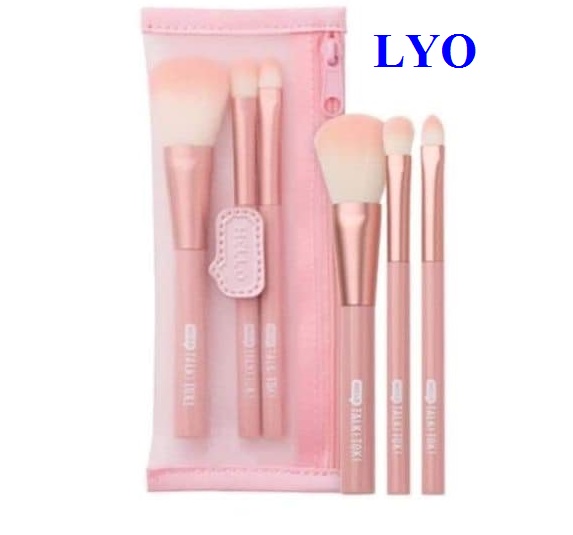 Set 3 cây cọ make up Clio mini kèm túi đựng Lyo Shop