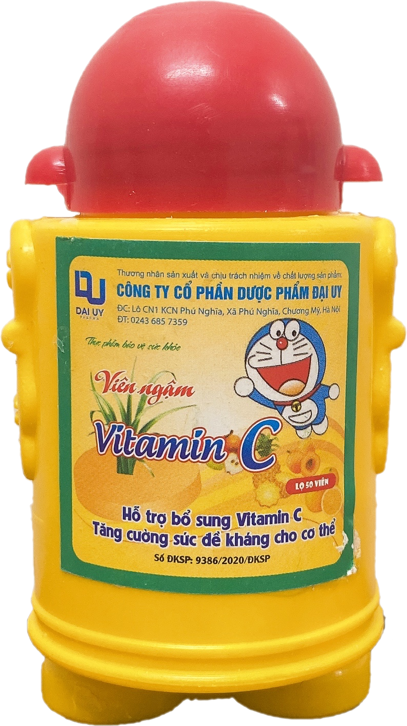 Viên Ngậm Vitamin C doremon- Đại Uy 50 viên - Tăng cường sức đề kháng cho