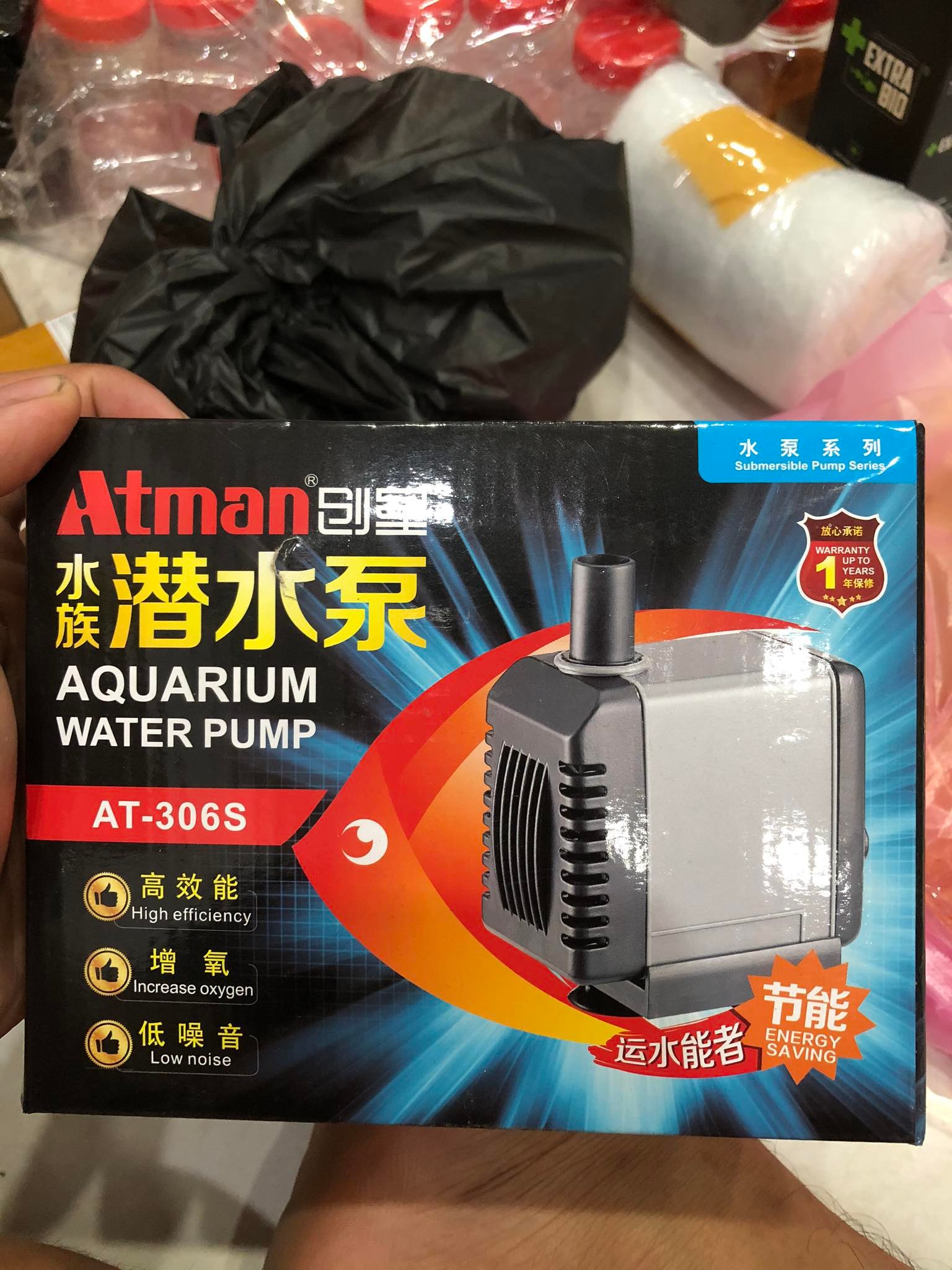 Bơm lọc hồ cá công suất lớn Atman 304,306 cho hồ cá cảnh