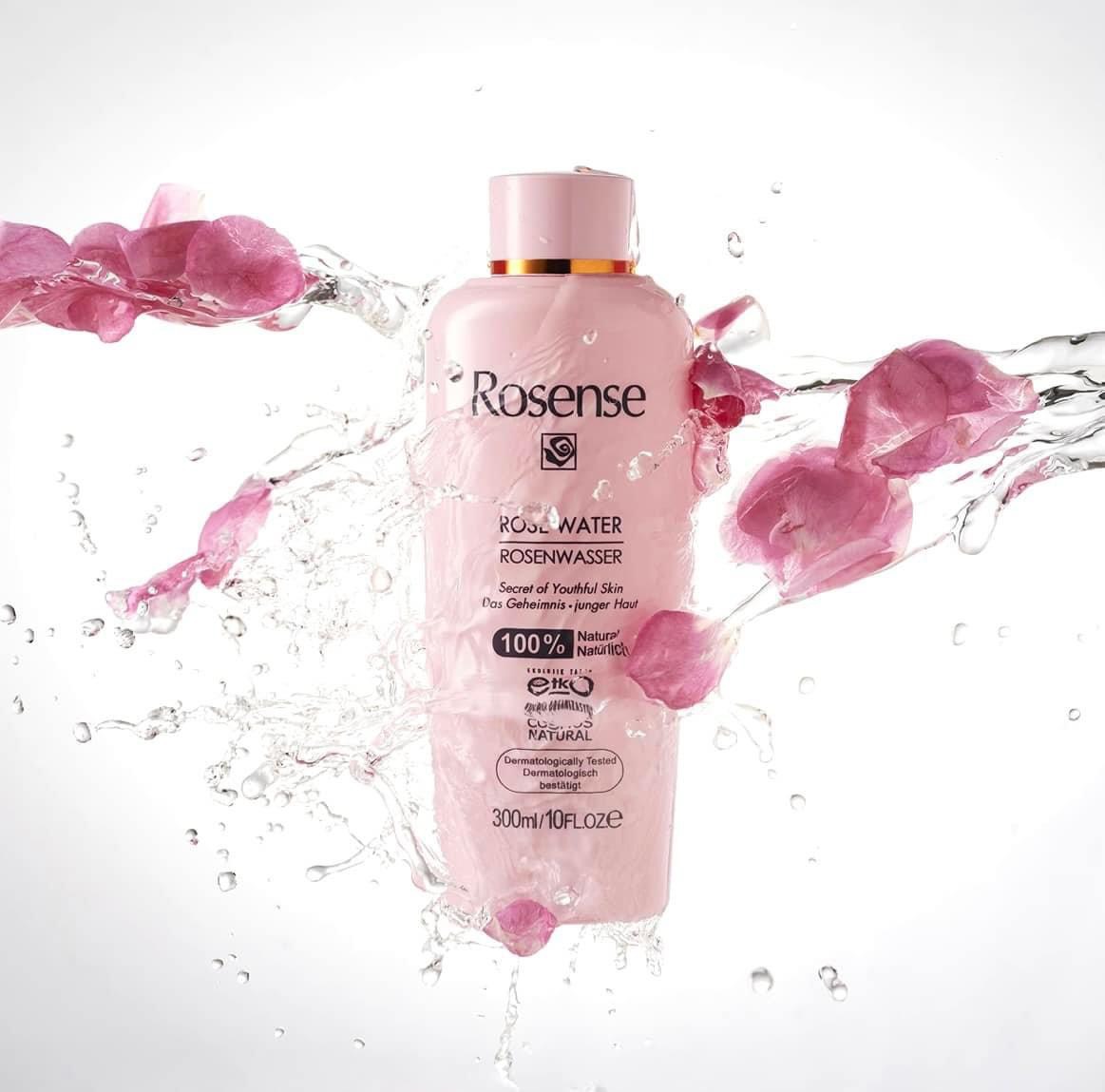 Nước hoa hồng chưng cất tinh khiết Rosense 300ml Đức chuẩn đủ bill