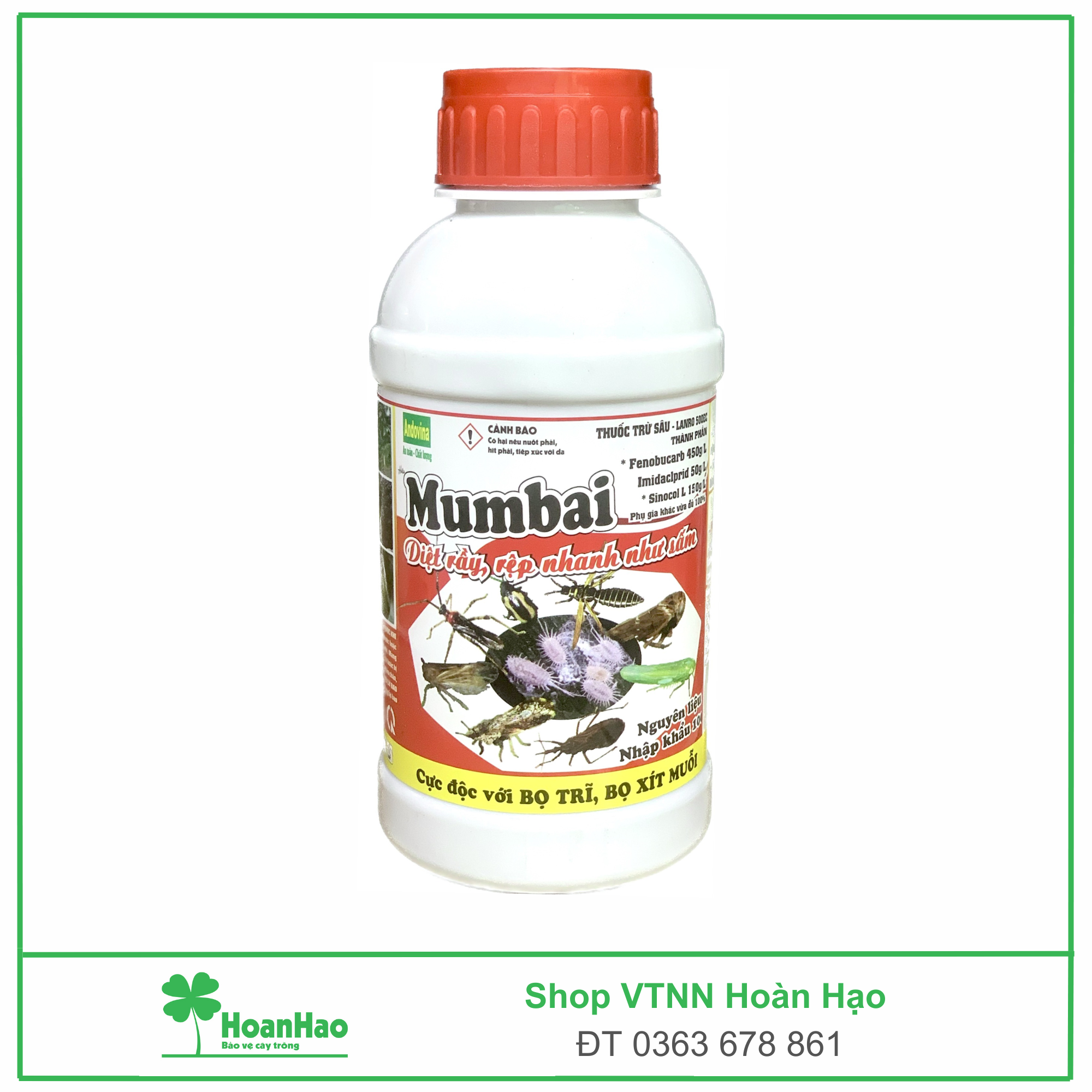 Mumbai 450ml_sa - thuốc trừ sâu: bọ trĩ, bọ xít muỗi, mối, rệp, ruồi trắng