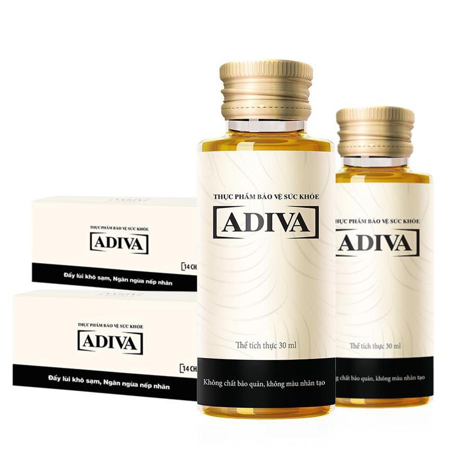 Collagen Adiva dạng nước đẩy lùi khô sạm ngăn ngừa nếp nhăn hiệu quả