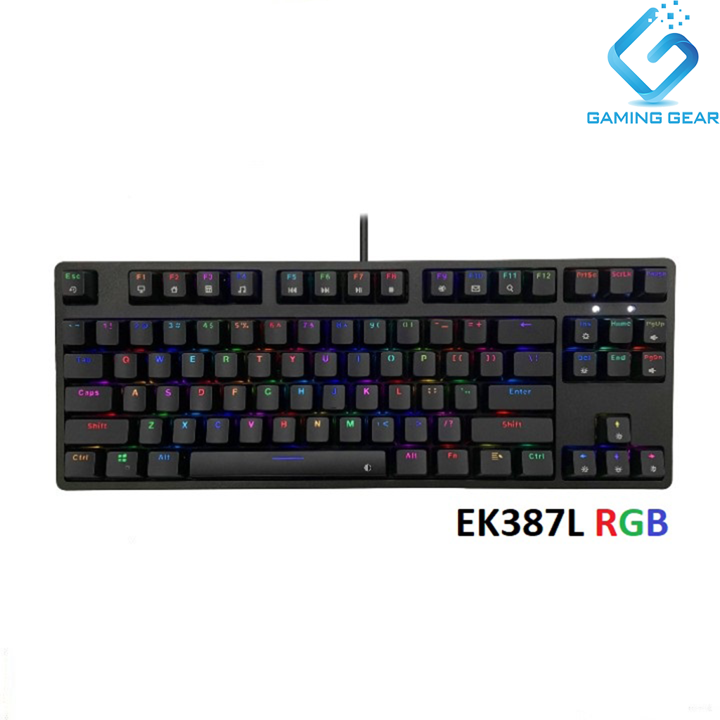 Bàn phím cơ edra ek387l rgb edra switch version 2022 - bảo hành 2 năm chính hãng - có mix nhiều màu cho khách lựa chọn