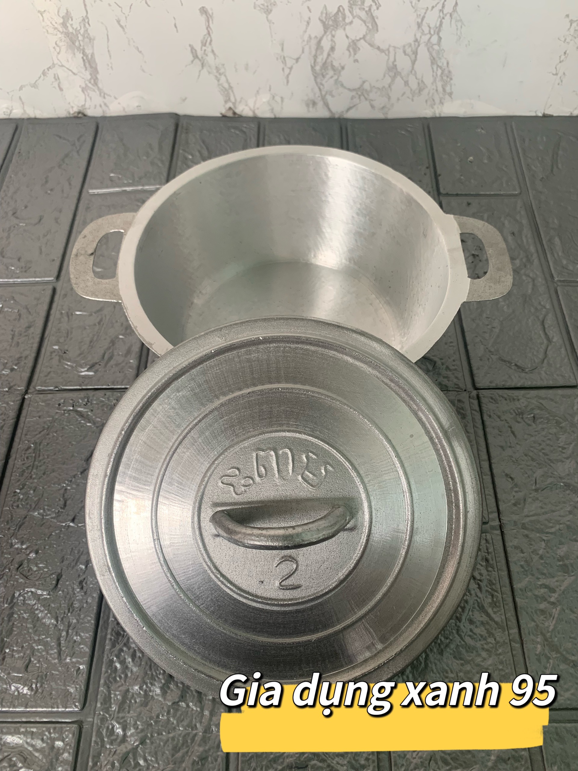 Nồi gang MIÊN đúc 21cm hàng cao cấp
