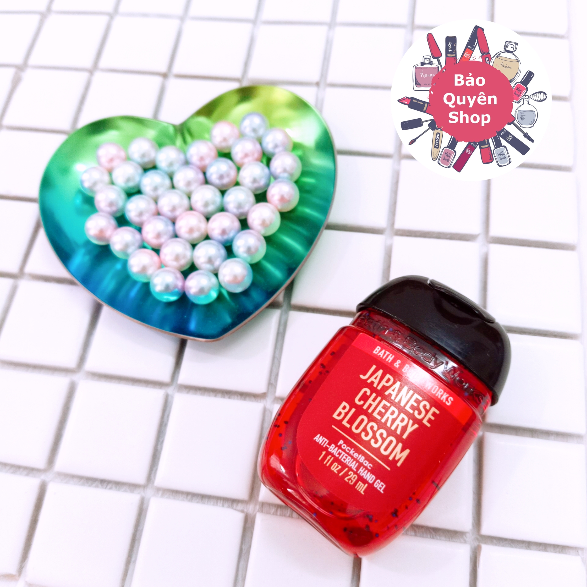 Gel rửa tay khô mini Bath & Body Works - Japanese Cherry Blossom - PocketBac Anti-bacterial Hand Gel 29mL