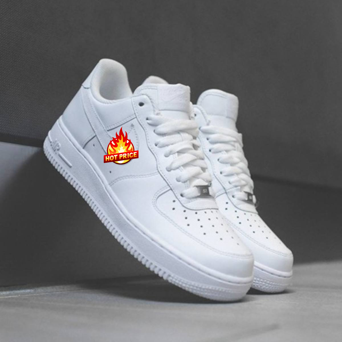 Giày thể thao fox trắng nam nữ air force 1 full trắng giày sneaker nam nữ af1 full white - air force af1 t-1 màu trắng