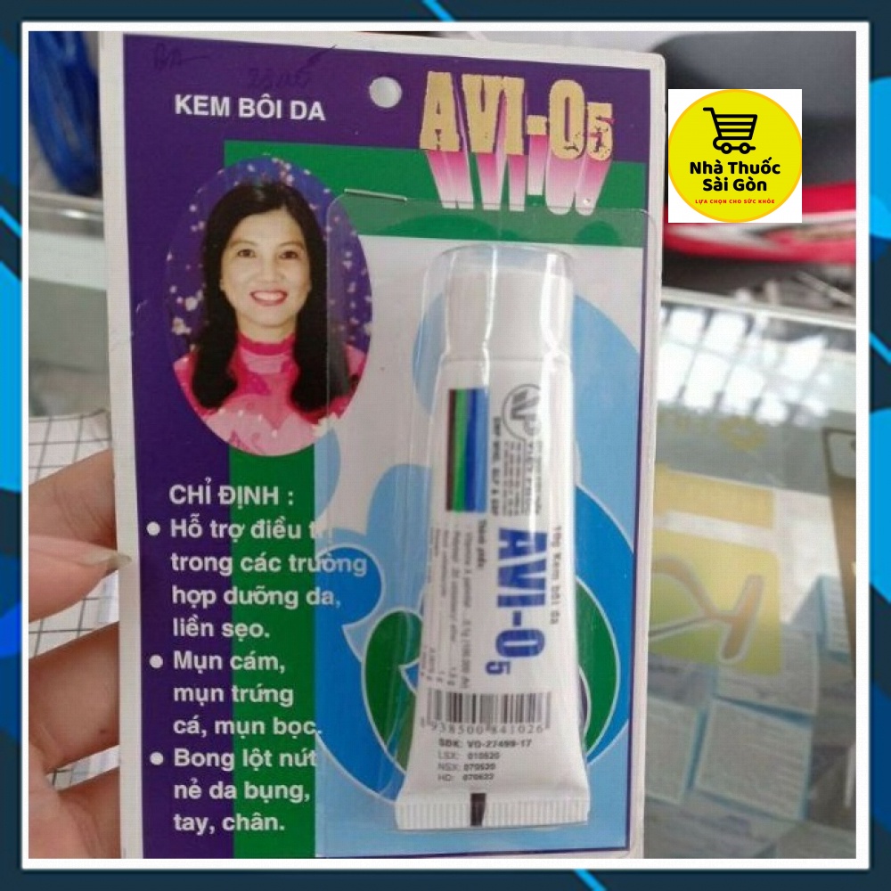 AVIO5 Kem bôi da, mụn cám, mụn trứng cá, dưỡng da, liền sẹo, nứt gót chân, da nứt nẻ