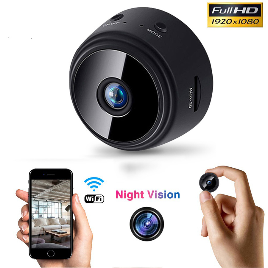 Camera Mini Wifi A9S Pro Camera Siêu Nhỏ Thế Hệ Mới A9S Kết Nối Không Dây Tiện Lợi Hỗ Trợ Hồng Ngoại Quay Đêm Góc Quay Rộng 150 Độ Hình Ảnh Full HD Sắc Nét Pin Khủng Thích Hợp android ios apk..