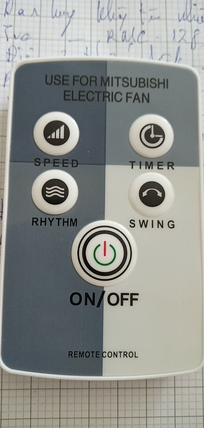 Remote điều khiển quạt mitsubishi