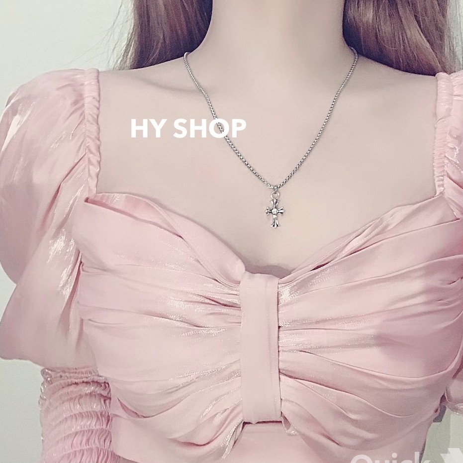 Dây chuyền Titan thánh giá đính kim không gỉ nam nữ cá tính Unisex Bts, thiết kế hợp thời trang, hàng giống như hình ảnh và đảm bảo giá thấp hơn thị trường