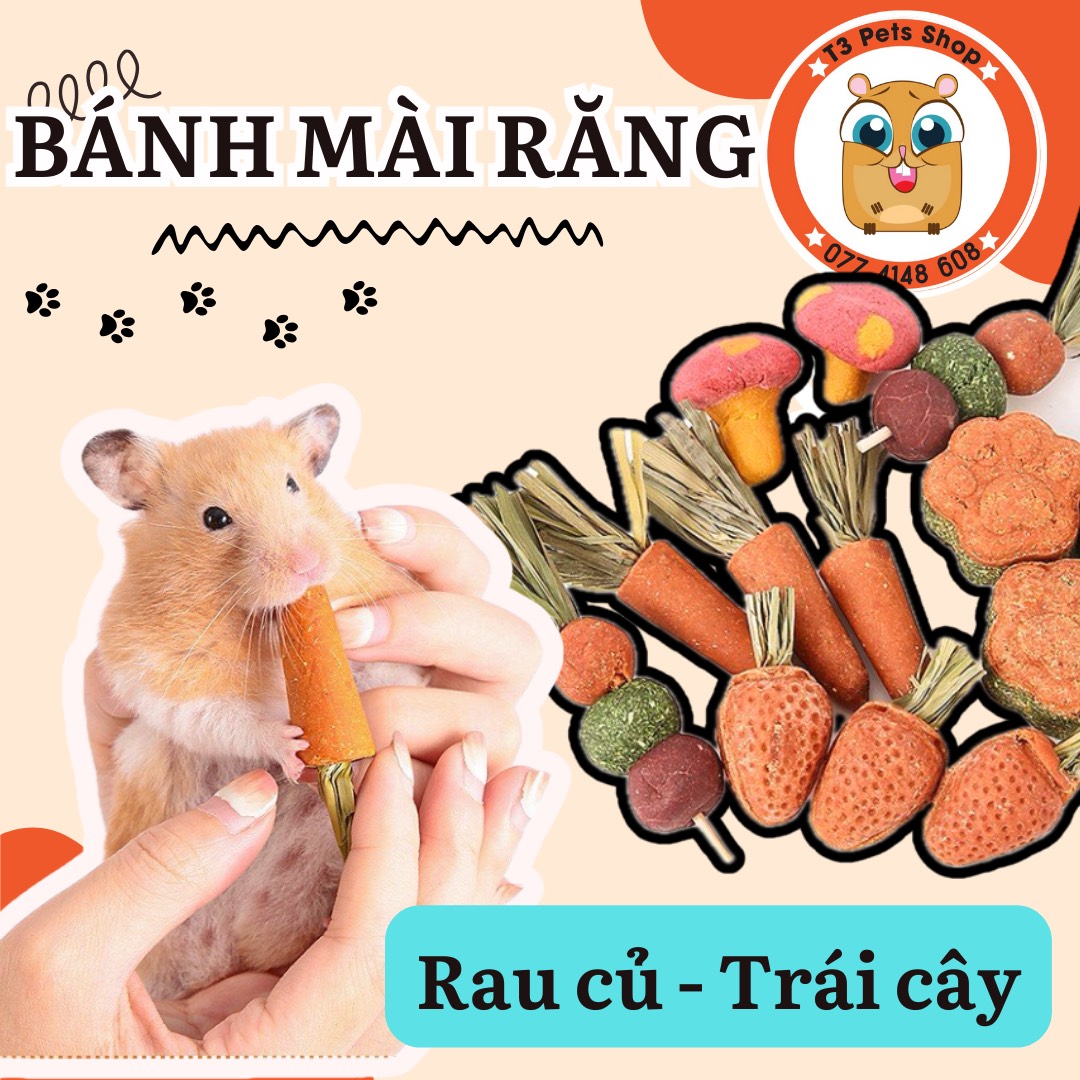 Bánh mài răng - tạo cảnh dành cho hamster , sóc, nhím, thỏ, bọ