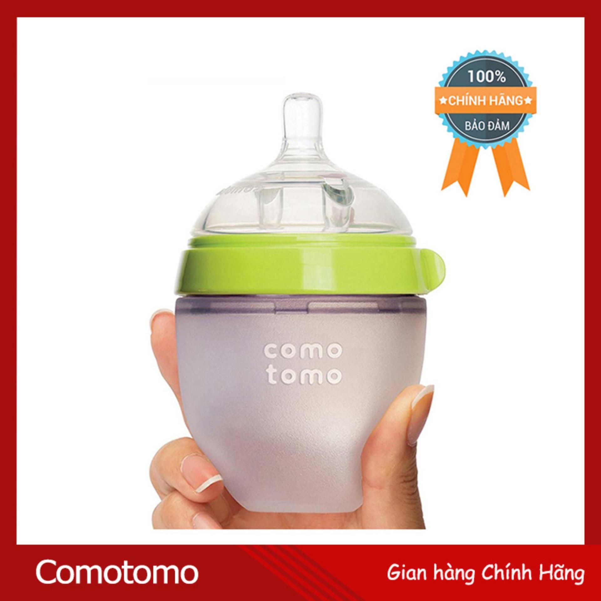 Bình sữa COMOTOMO 150ml Xanh (Hãng phân phối chính thức)