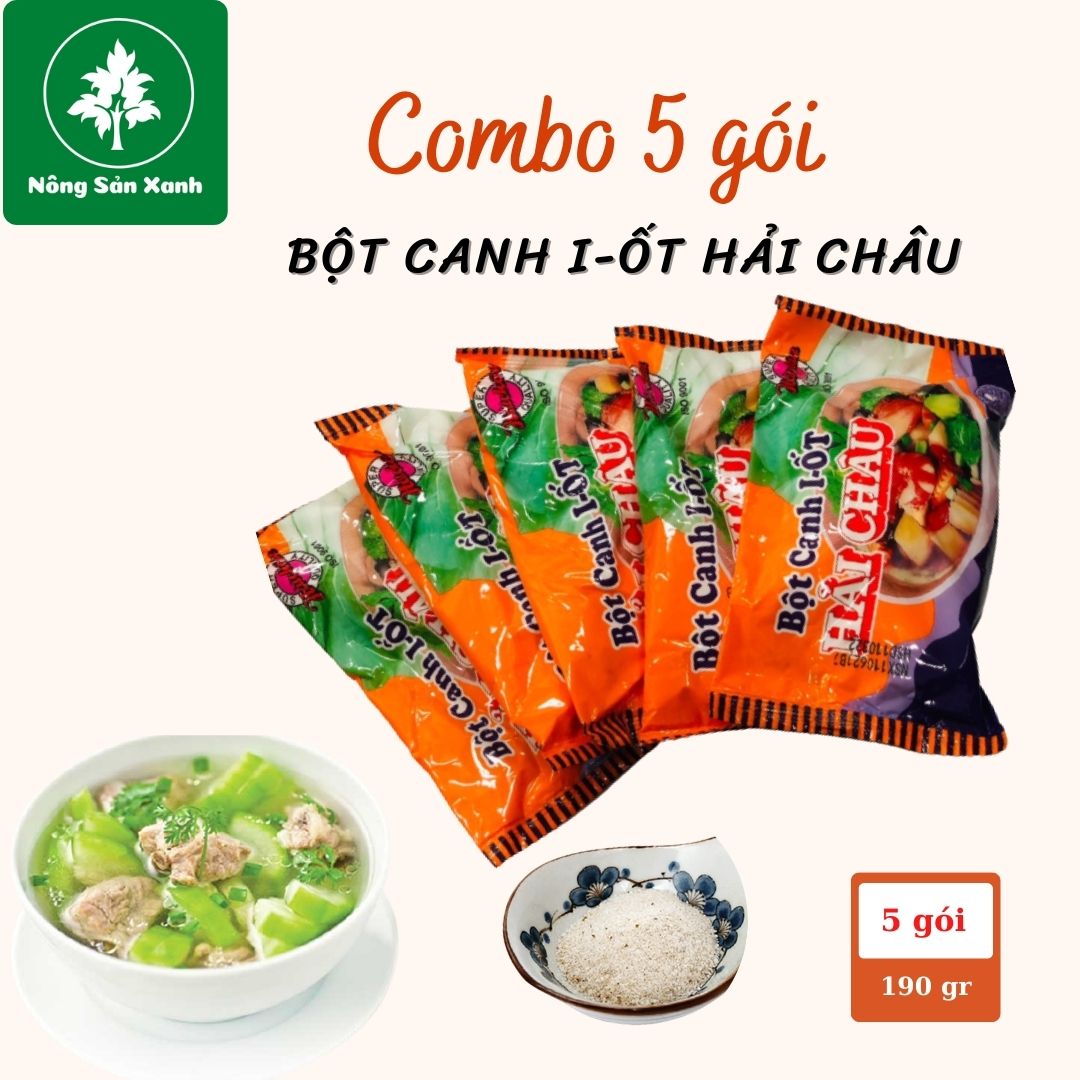 COMBO 05 GÓI bột canh iot Hải Châu (5gói x 190gr)