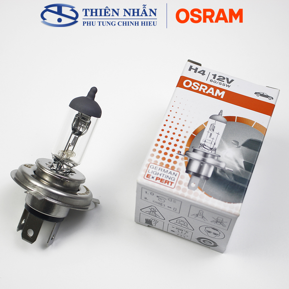 Bóng đèn halogen osram h4 xe sh, dylan, attila, mô tô, ô tô