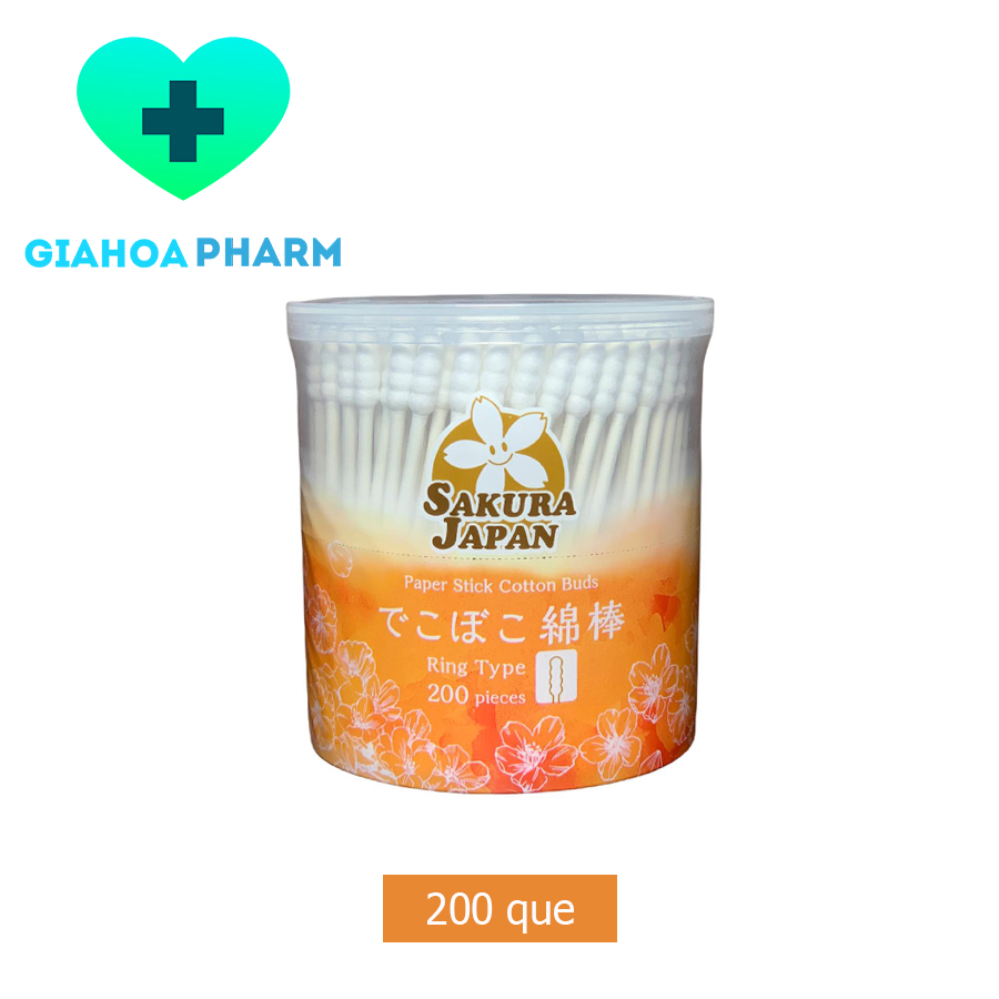 Tăm bông kháng khuẩn Sakura xoắn TB03 Người lớn