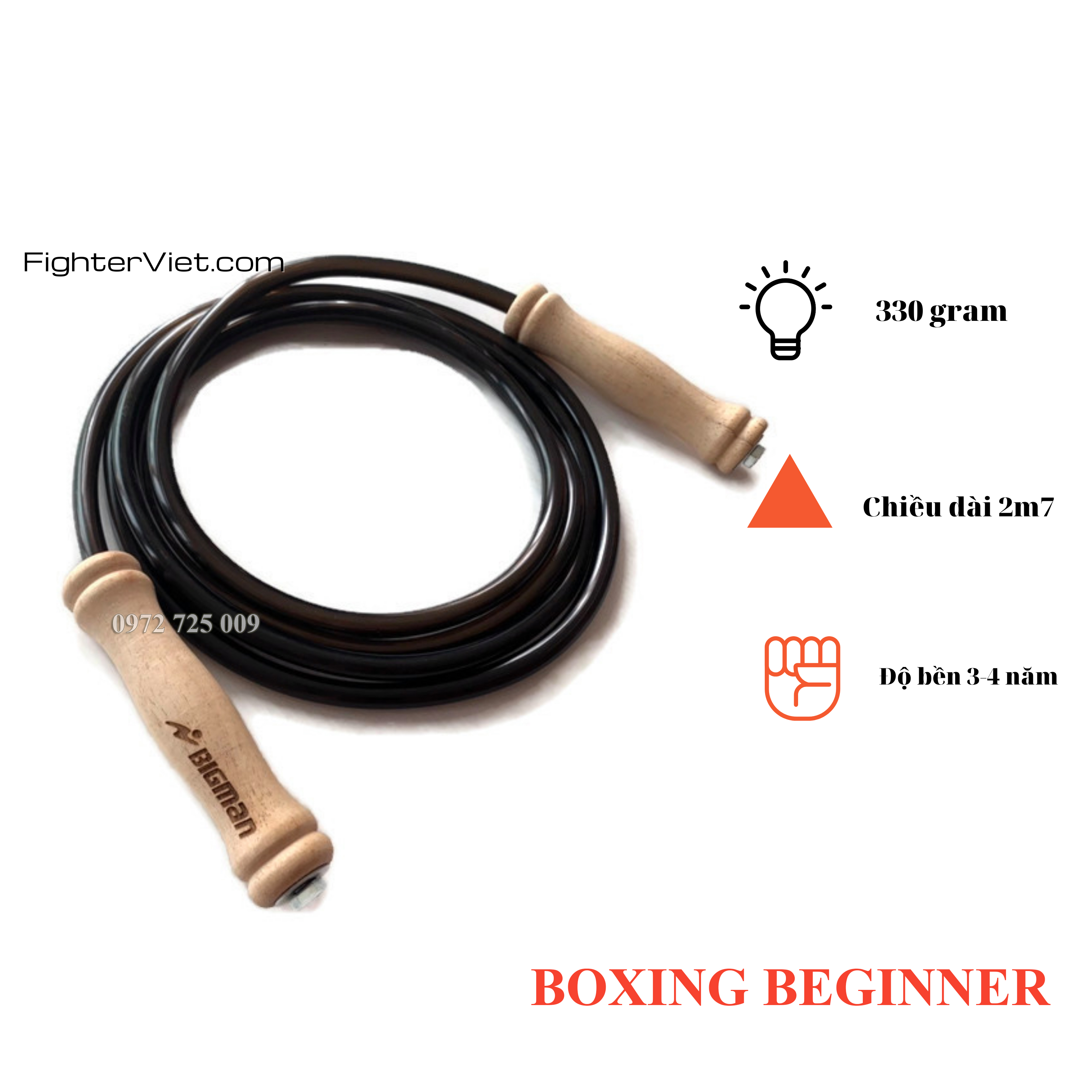 Dây Nhảy BigMan Thái Lan Dây Nhảy Thể Lực 2021 Cực Bền Siêu Đầm