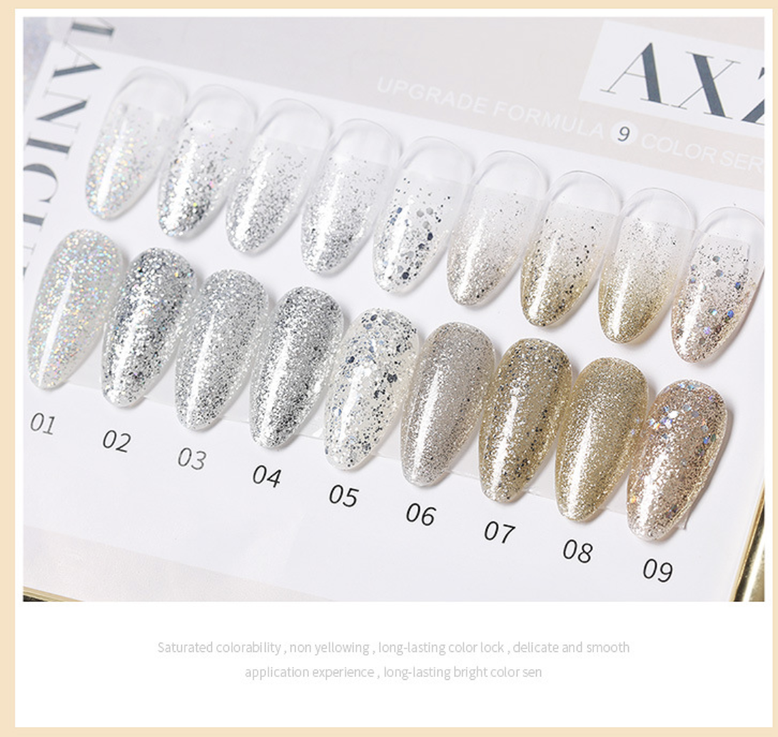 Sơn gel as kim tuyến mã axz 15ml