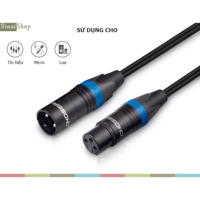 Cáp âm thanh xlr-xlr choseal q-803