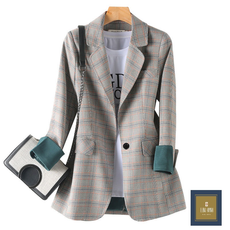 [HCM]Áo blazer caro nữ đẹp phối tay phong cách Hàn Quốc