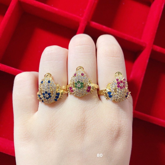 Nhẫn cóc thiềm thừ ngậm tiền tài lộc