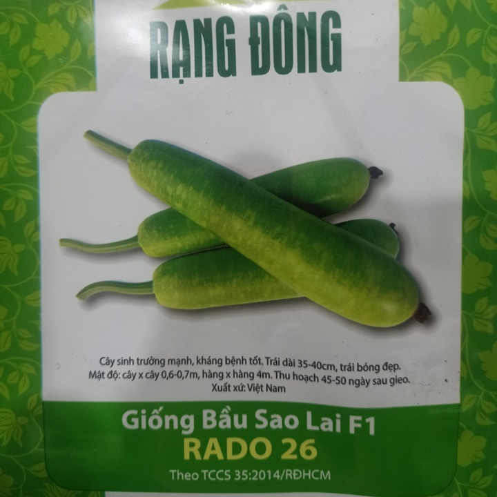 Bầu sao lai f1 rado 26 gói 10 hạt