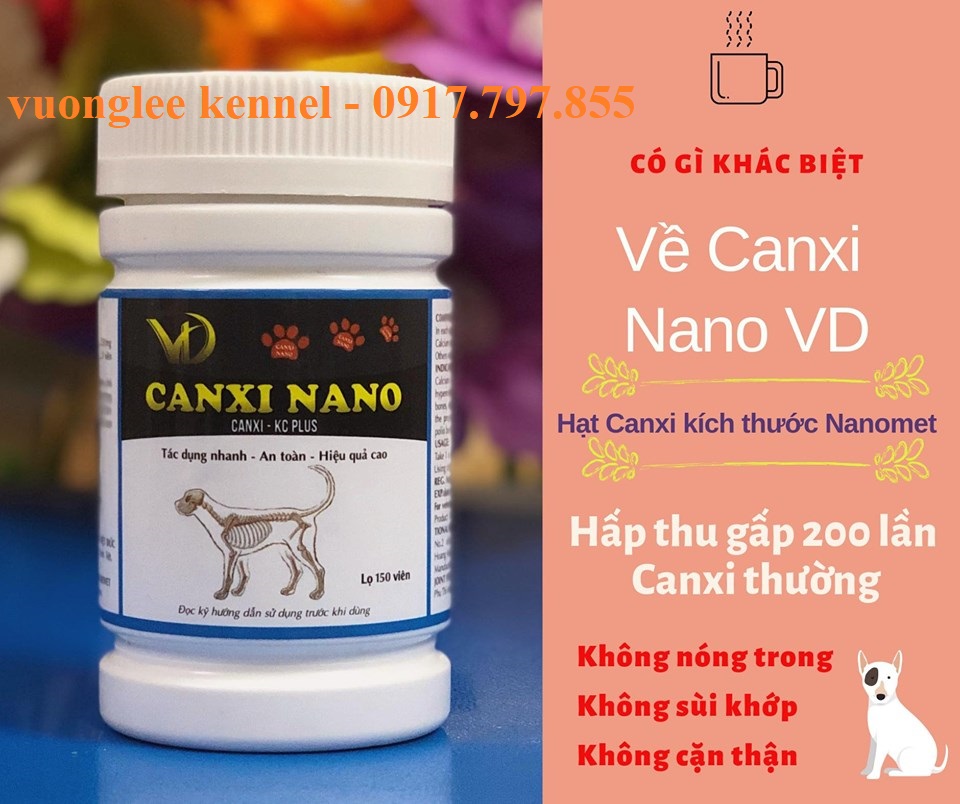 Canxi Nano cho Chó Mèo