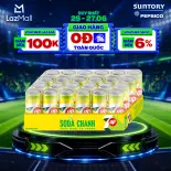 [SALE 15.6] Thùng Nước Uống Có Gaz 7UP Soda Chanh Không Calo, Không Đường (320ml/lon)