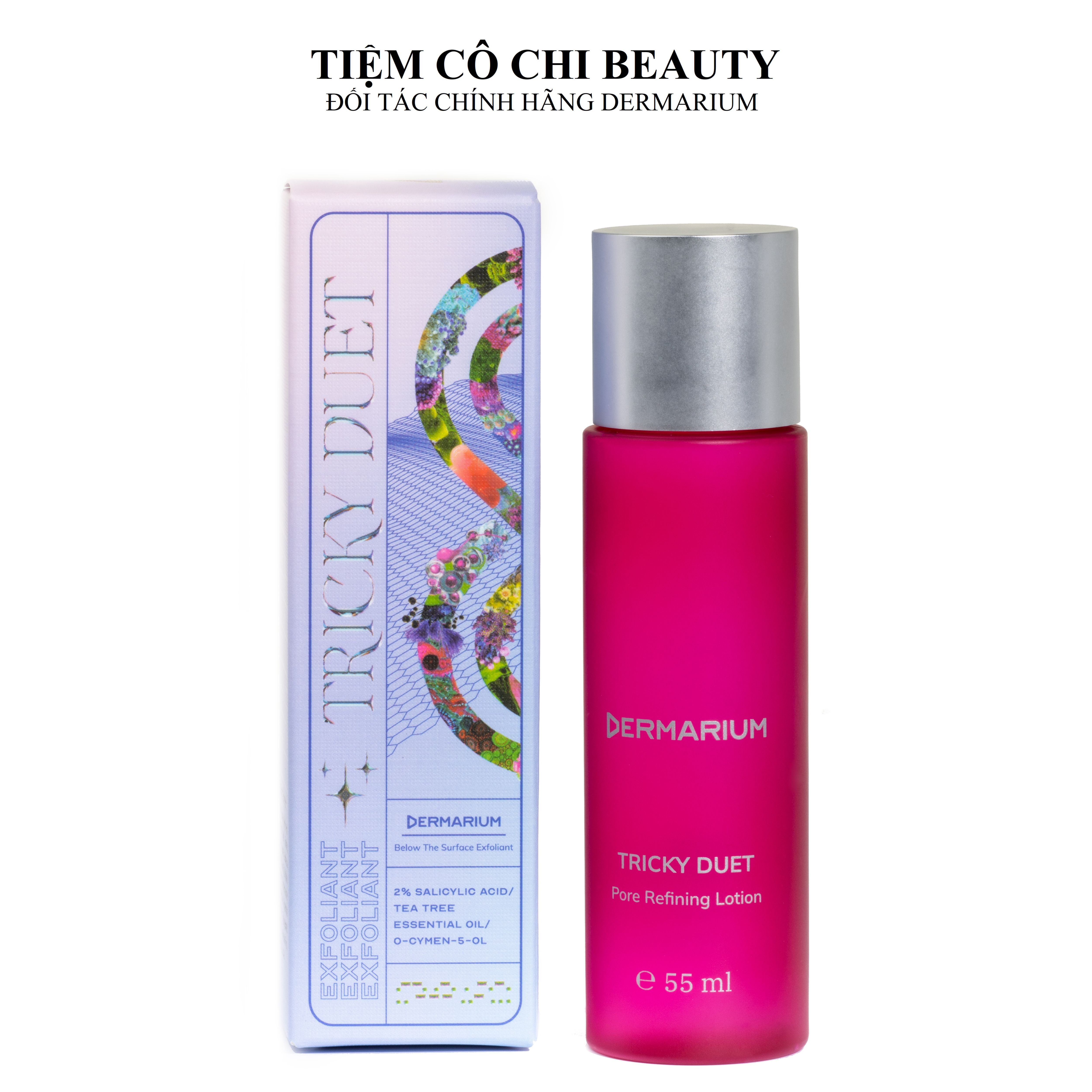 Toner Làm Sạch Dermarium Tricky Duet 2% Salicylic Acid (BHA)